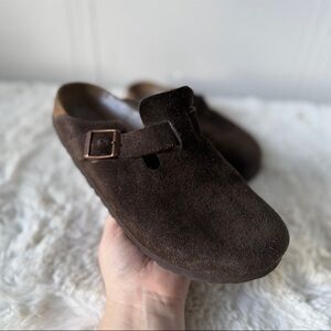 Birkenstock Boston Soft Footbed Mocha Brown W Size 9 / EU 40